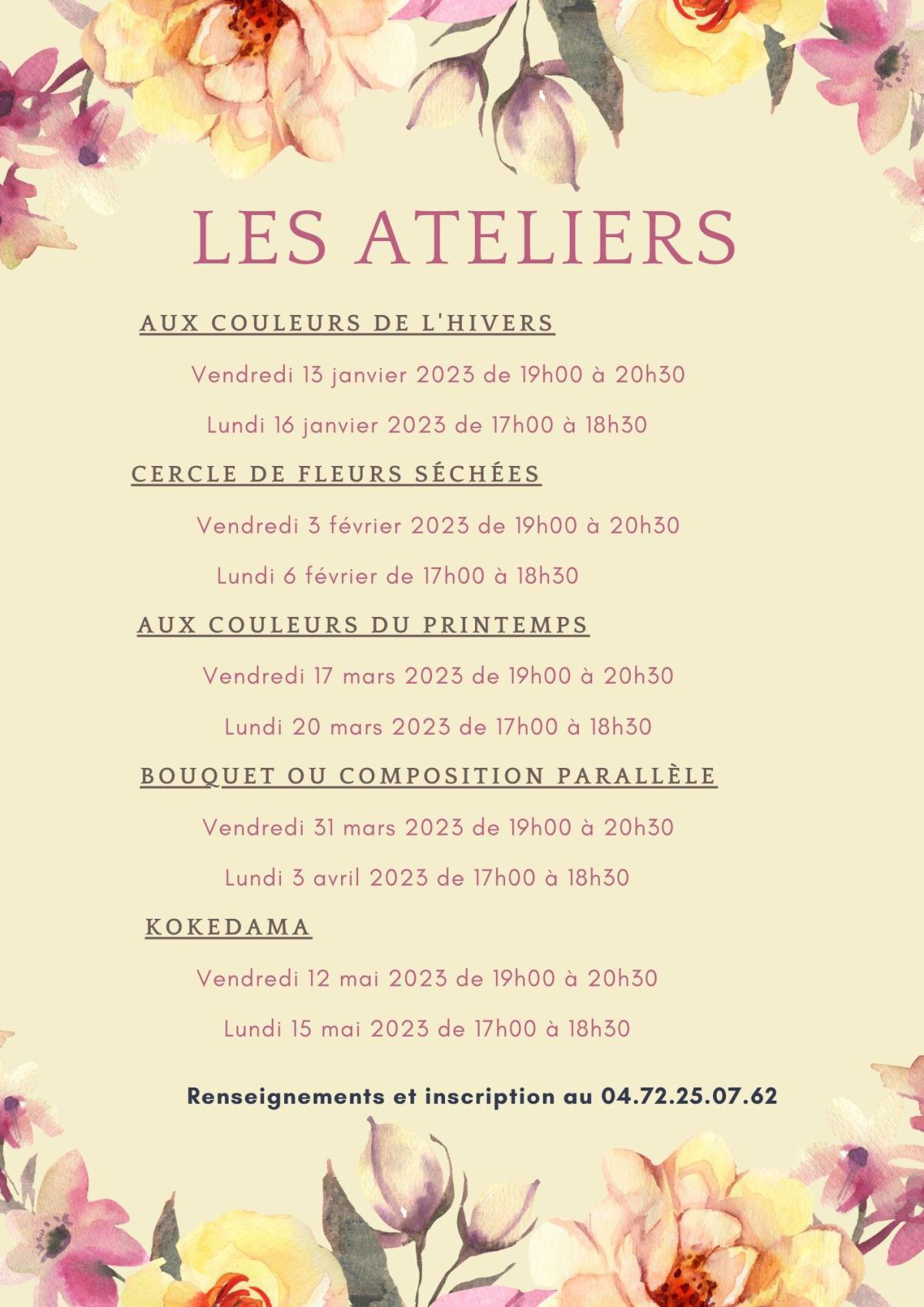 Les ateliers de la Fée des fleurs !