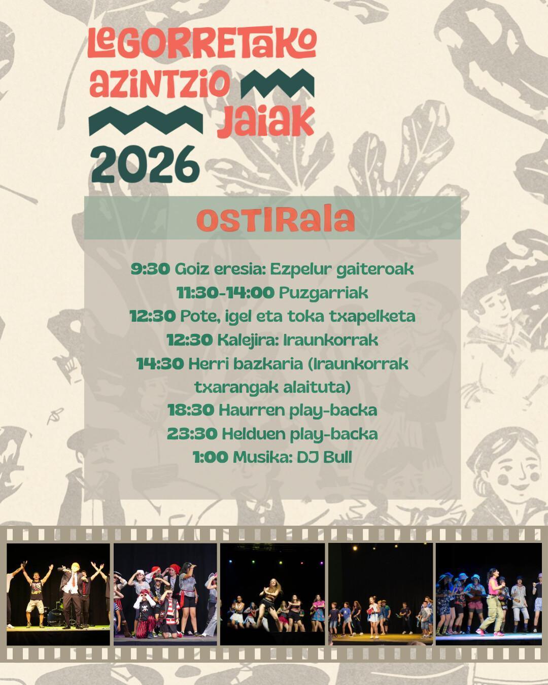  [#AZINTZIOAK2026] OSTIRALA