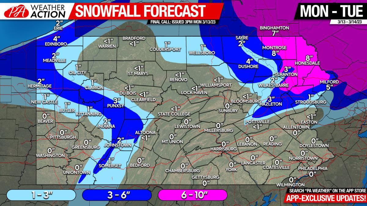 Final Call Snowfall Forecast for Imminent Winter Storm