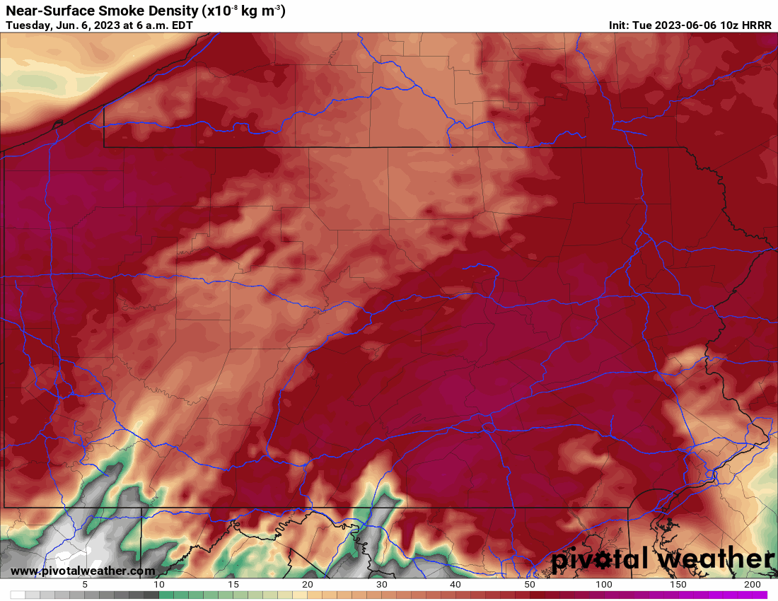 Critical Fire Weather Today + Thick Wildfire Smoke Causing Unhealthy Air Quality