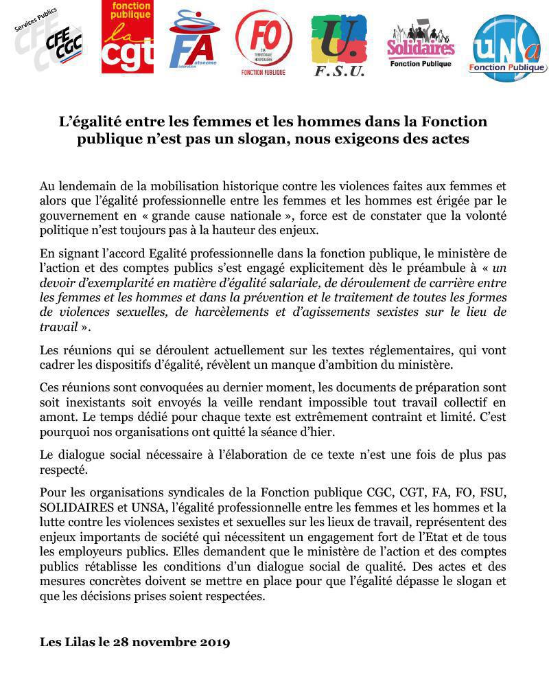 Egalité Homme – Femme