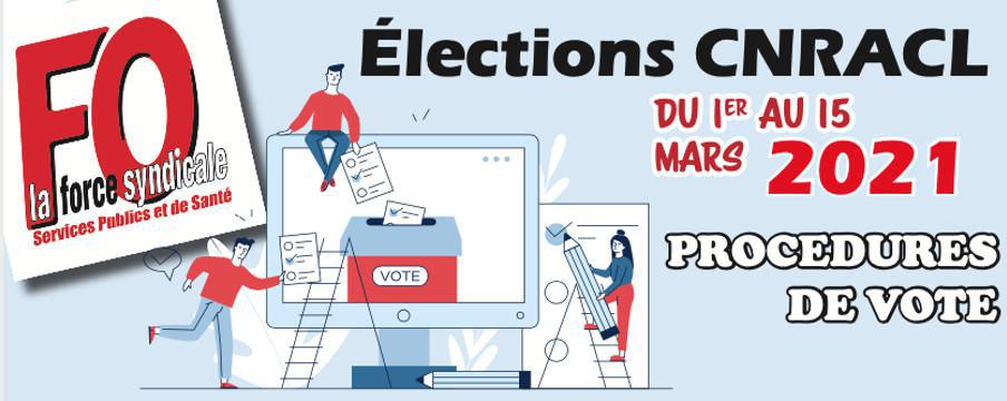 Elections CNRACL: PROCĖDURES DE VOTE