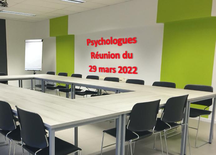 Psychologues : première réunion du groupe de travail avec le ministère le 29 mars 2022