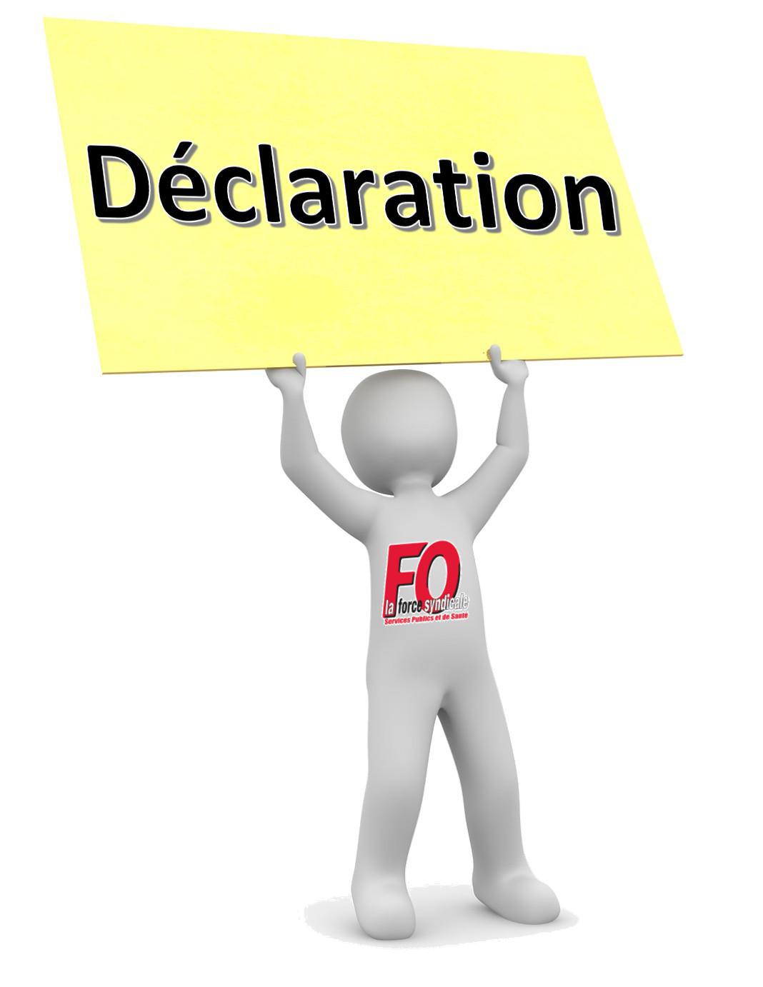 Déclaration de la conférence de branches FO SPS adoptée en séance du 23 juin 2022