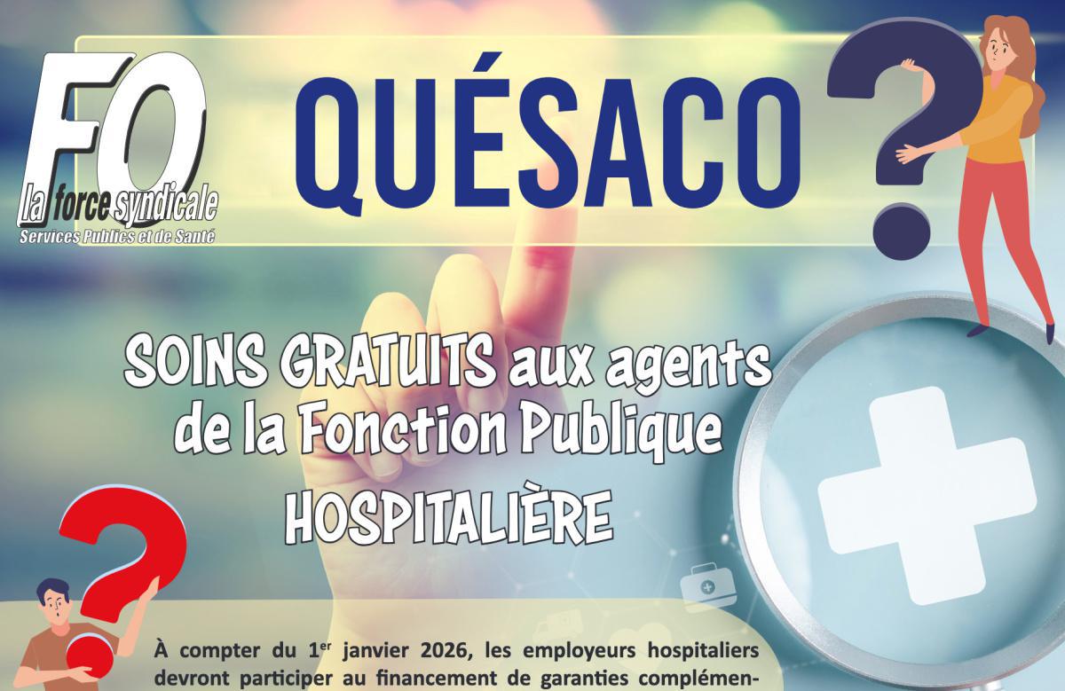 Les soins gratuits pour les agents de la FPH !