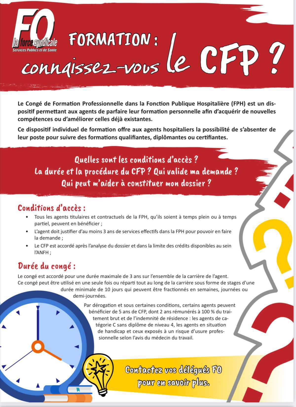 Connaissez-vous le CFP ?