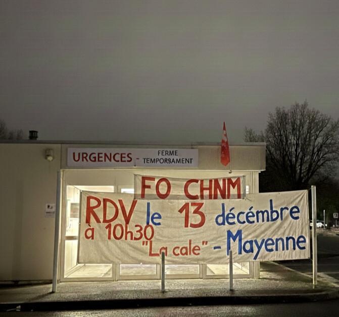 Communiqué de soutien de la Fédération FO-SPSS au CH Nord-Mayenne : FO dit stop au démantèlement.