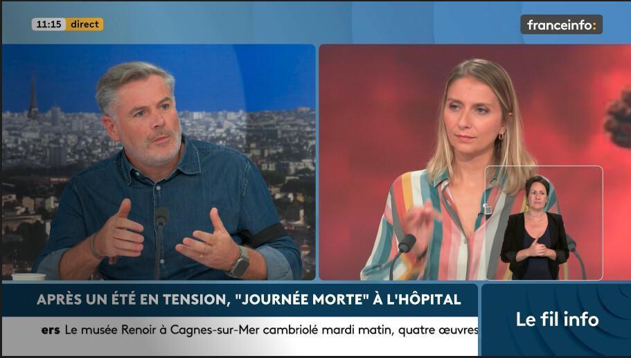 « FPH morte » : sur France Info, FO dénonce l’abandon de l’hôpital public