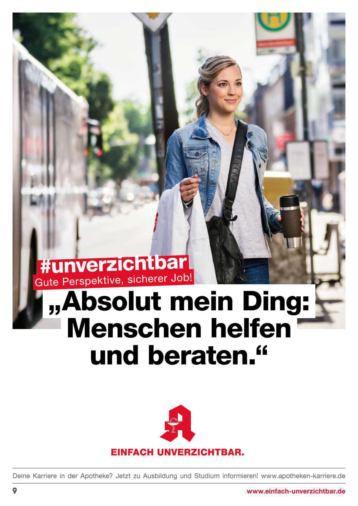 #unverzichtbar: Menschen helfen und beraten in der Apotheke vor Ort