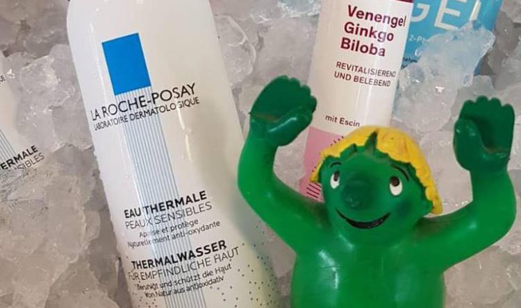 Erfrischung pur: Thermalwasser, Venengel und Kühlgel