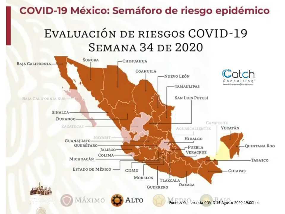 Semáforo COVID del 17 al 30 de agosto Semáforo COVID del 17 al 30 de agosto