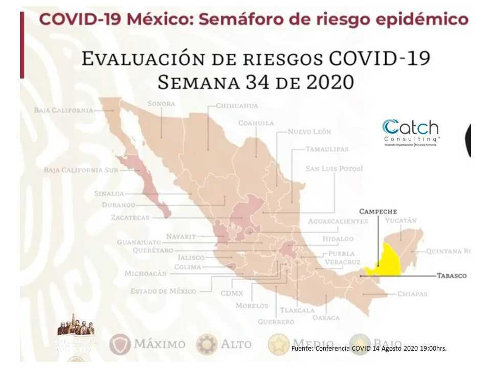 Semáforo COVID del 17 al 30 de agosto Semáforo COVID del 17 al 30 de agosto