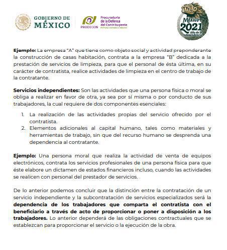 Subcontratación: avisos, concepto y acuerdo STPS