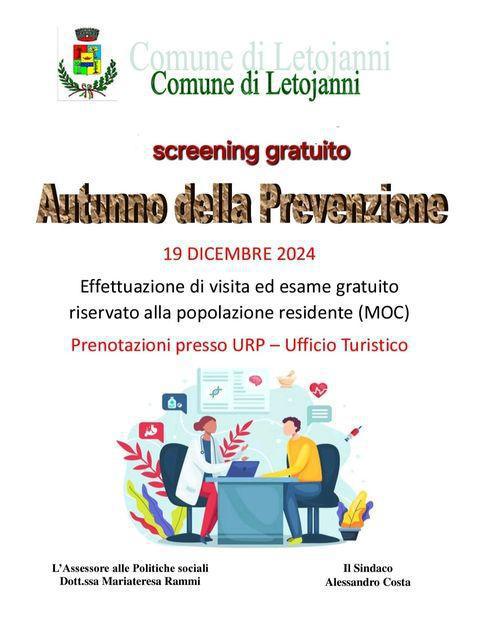 Screening gratuito - Autunno della Prevenzione