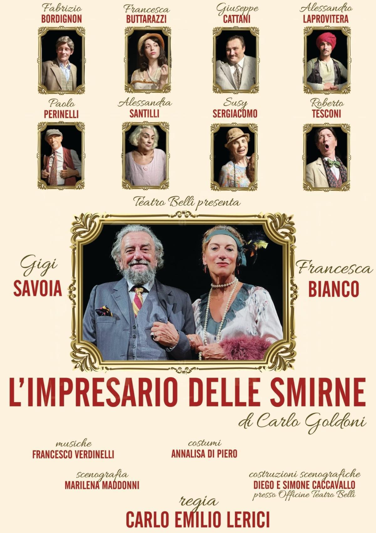 Teatro Belli di Roma presenta "L'Impresario delle Smirne" (inizio ore 21:30)