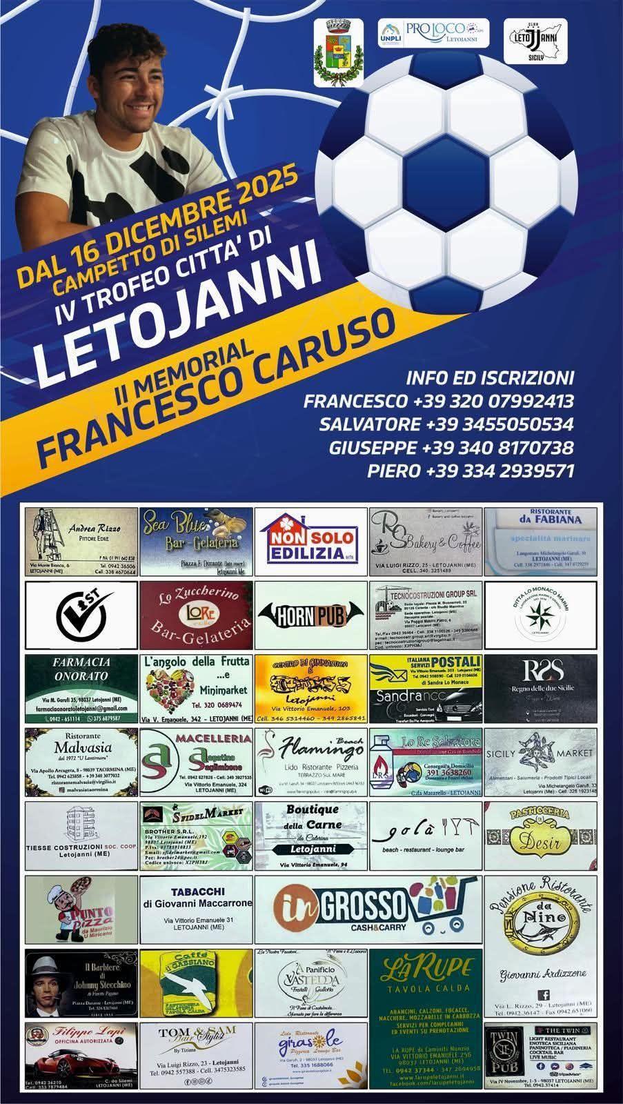 IV Trofeo Città di Letojanni - II Memorial Francesco Caruso