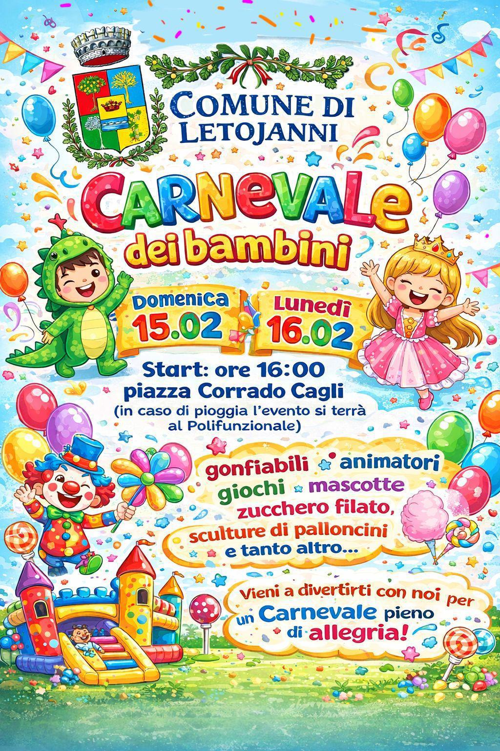 Carnevale dei Bambini (Dalle ore 16:00)