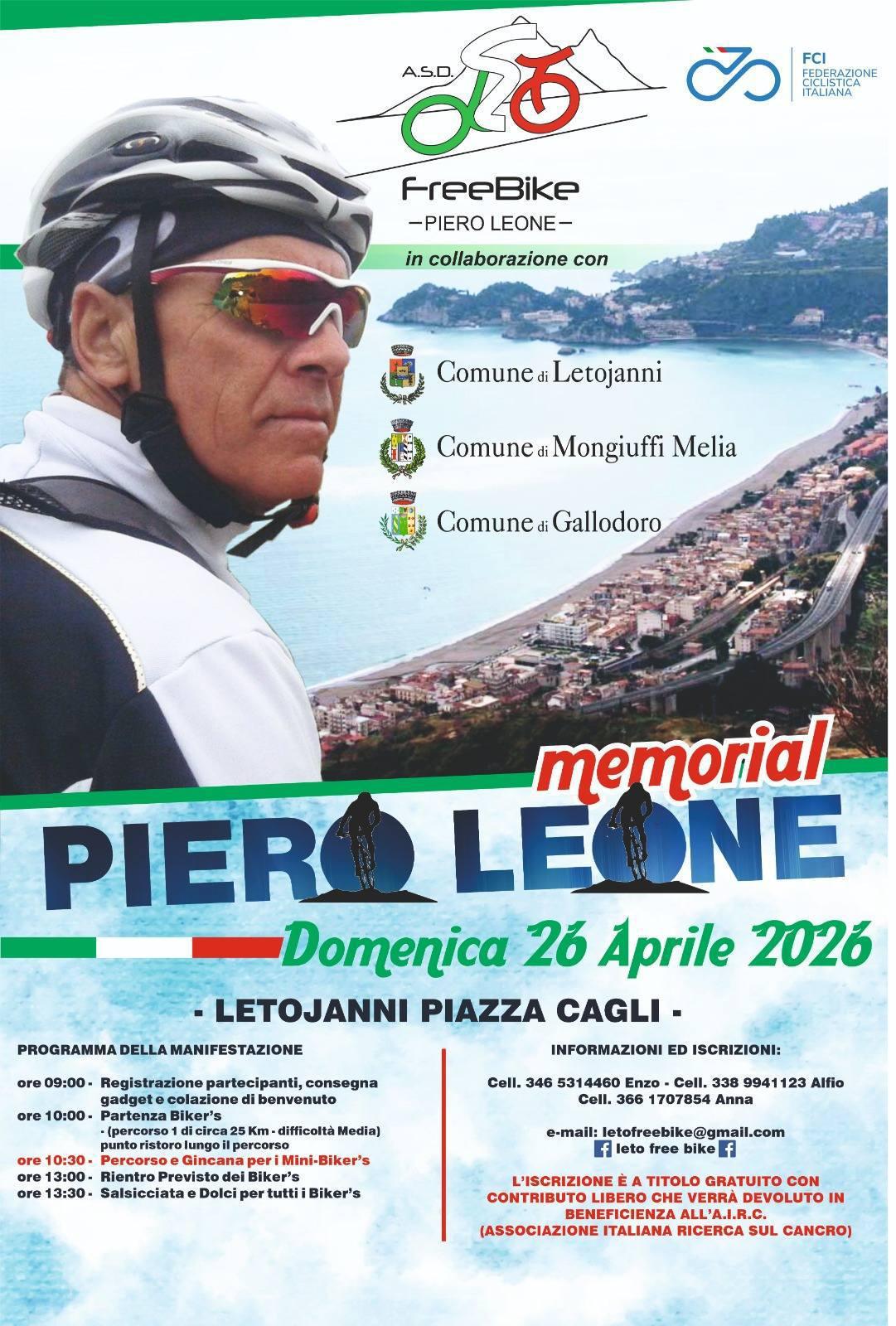 Memorial Piero Leone (Inizio ore 9:00)