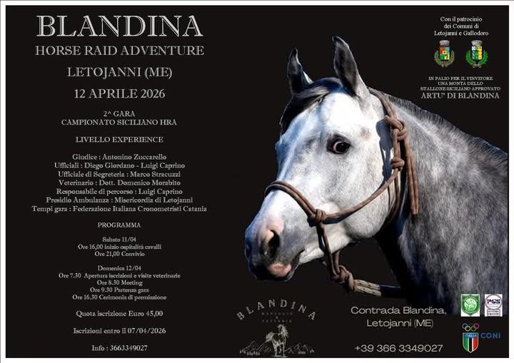 Blandina Horse Raid Adventure (partenza gara ore 9.30)
