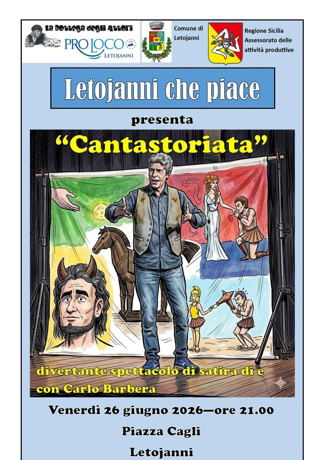 Letojanni Che Piace - Sinfonia di Sicilia- Cantastoriata con Carlo Barbera (Inizio ore 21.30)