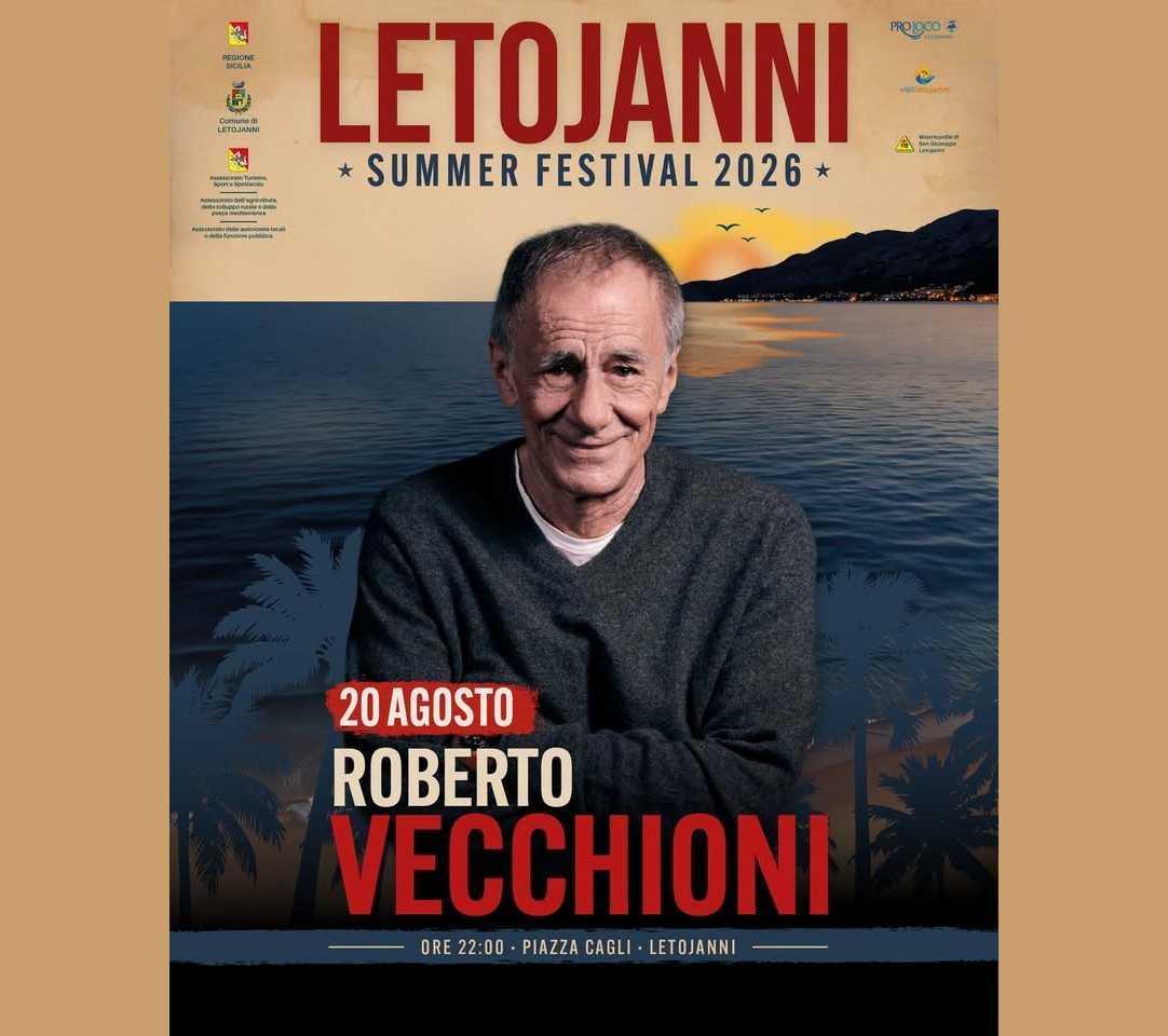 Letojanni Summer Festival 2026 - Roberto Vecchioni - (Inizio ore 22:00)
