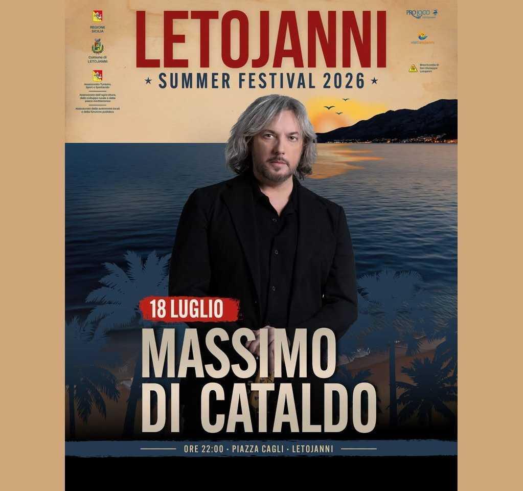 Letojanni Summer Festival 2026 - Massimo Di Cataldo (Inizio ore 22:00)