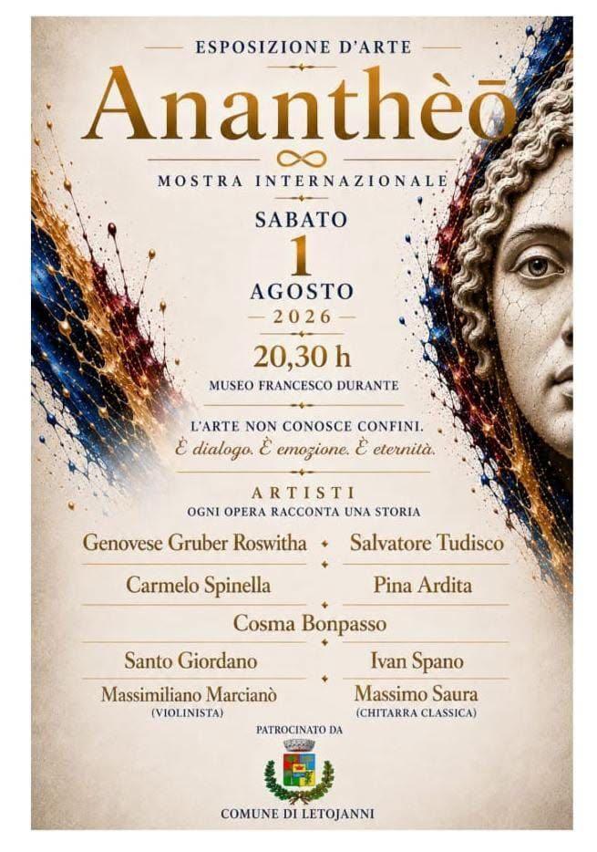 Esposizione D'arte Ananthèo - Mostra Internazionale (Inizio ore 20.30)