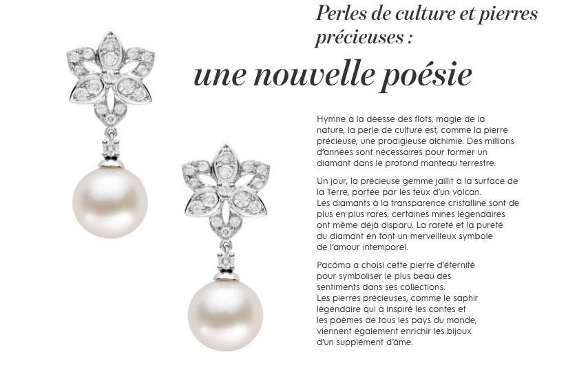 PACOMA : Jewelery & Pearls / Joaillerie de luxe & Perles - Recommandé par le Club. 
