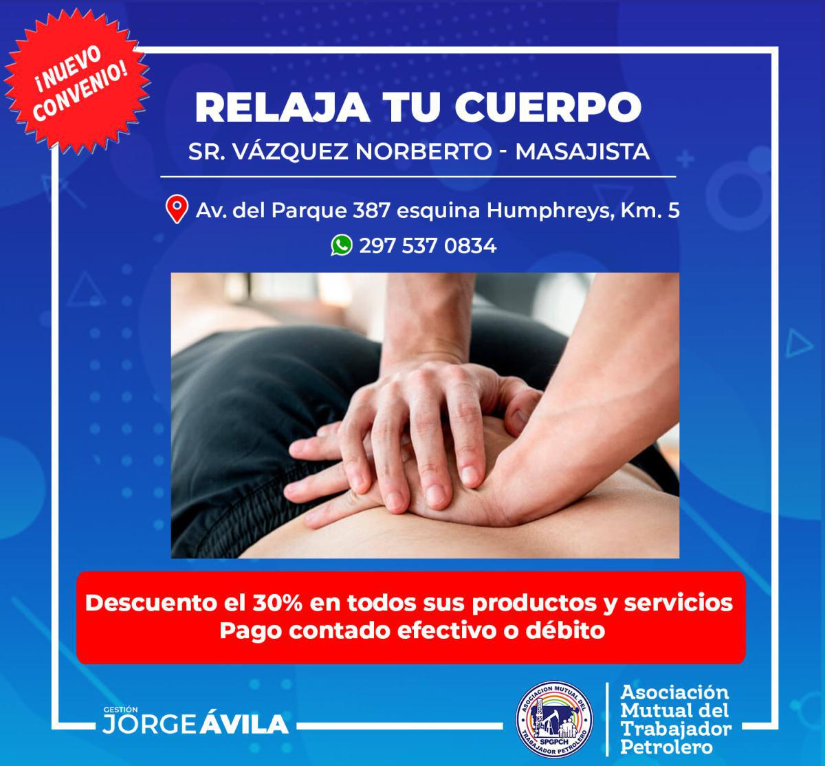 Nuevo convenio con Relaja Tu Cuerpo!