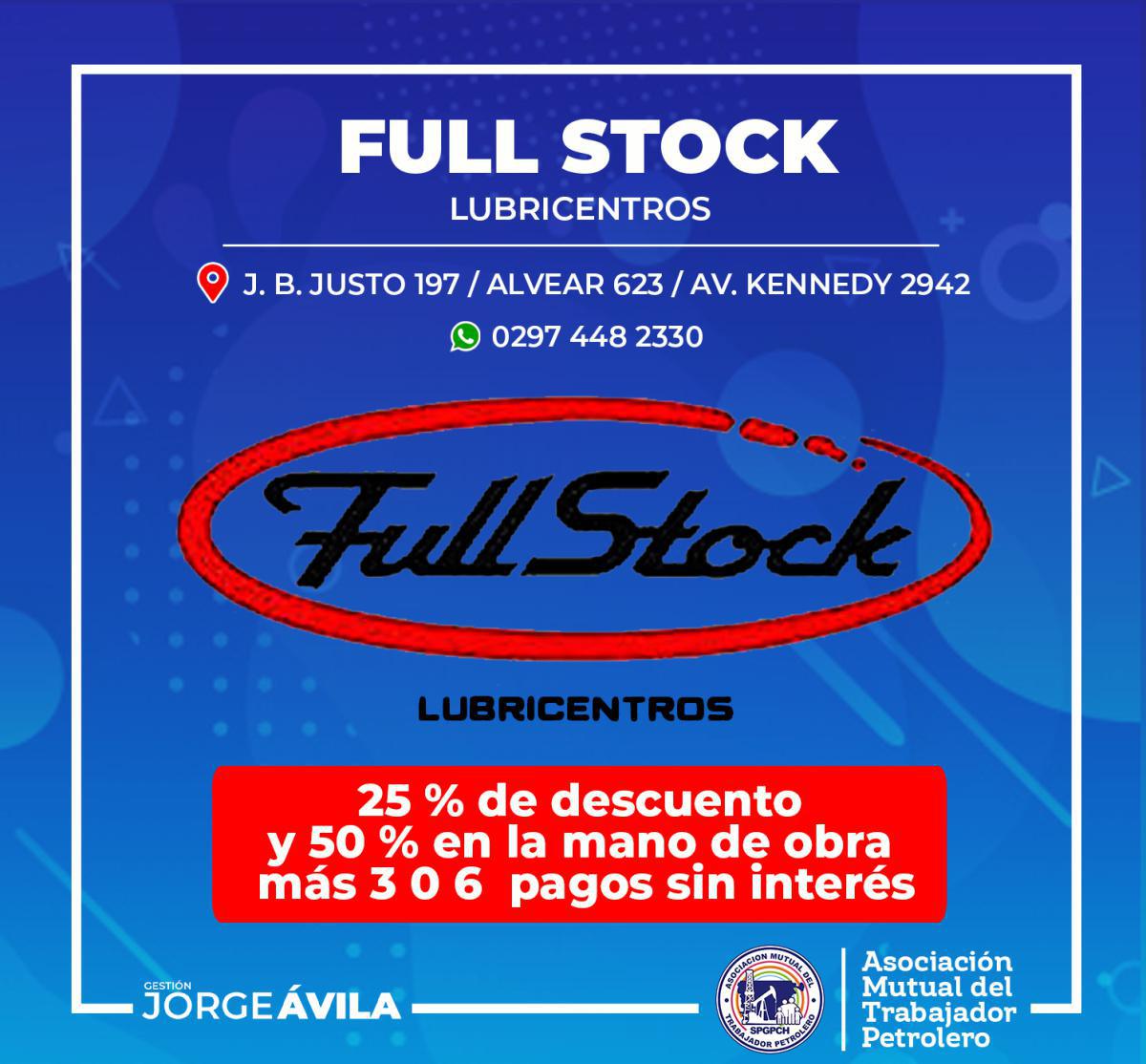 Nuevo convenio con Full Stock Lubricentros!