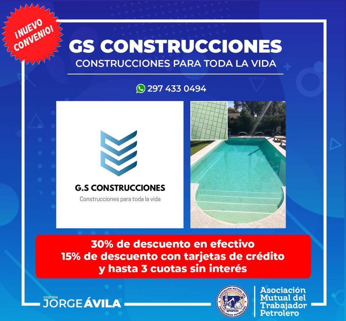 Nuevo convenio con GS Construcciones!