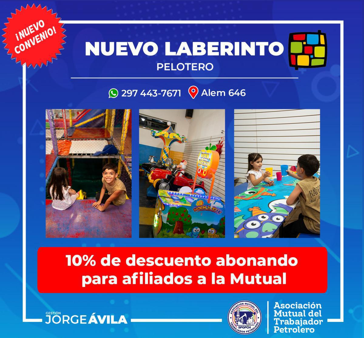 Nuevo convenio con Pelotero Nuevo Laberinto!