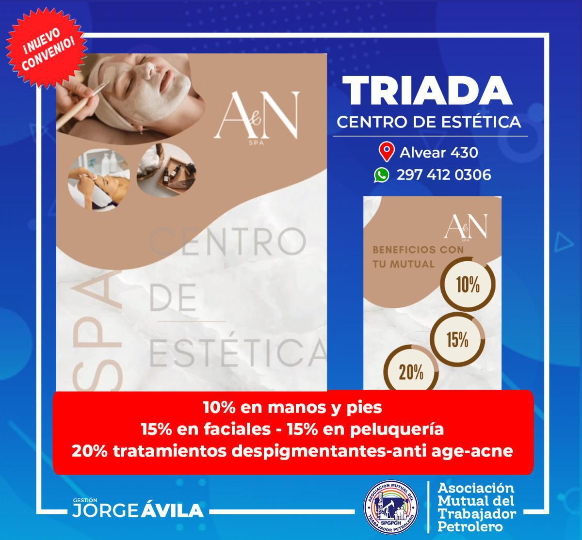 Nuevo convenio con Estética Triada