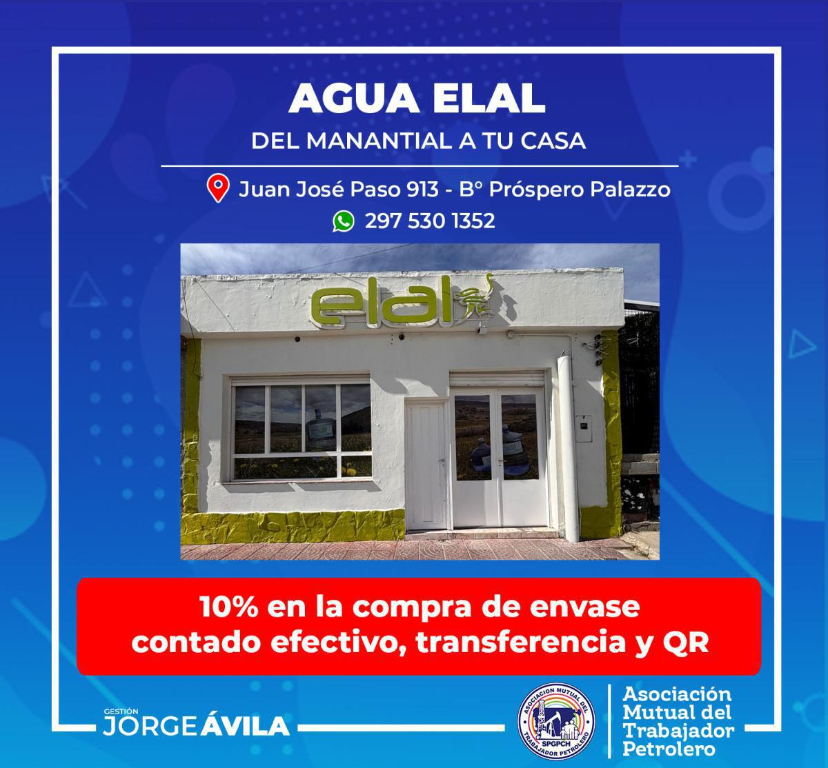 Nuevo convenio con Agua Elal