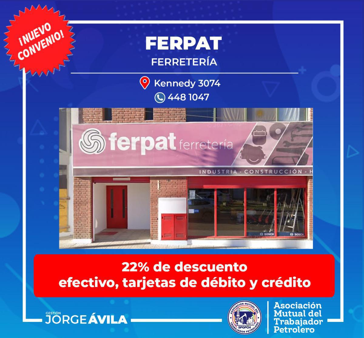 Nuevo convenio con Ferretería FERPAT