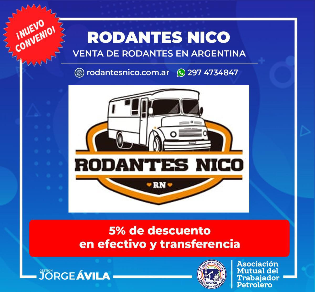 Nuevo convenio con Rodantes Nico!