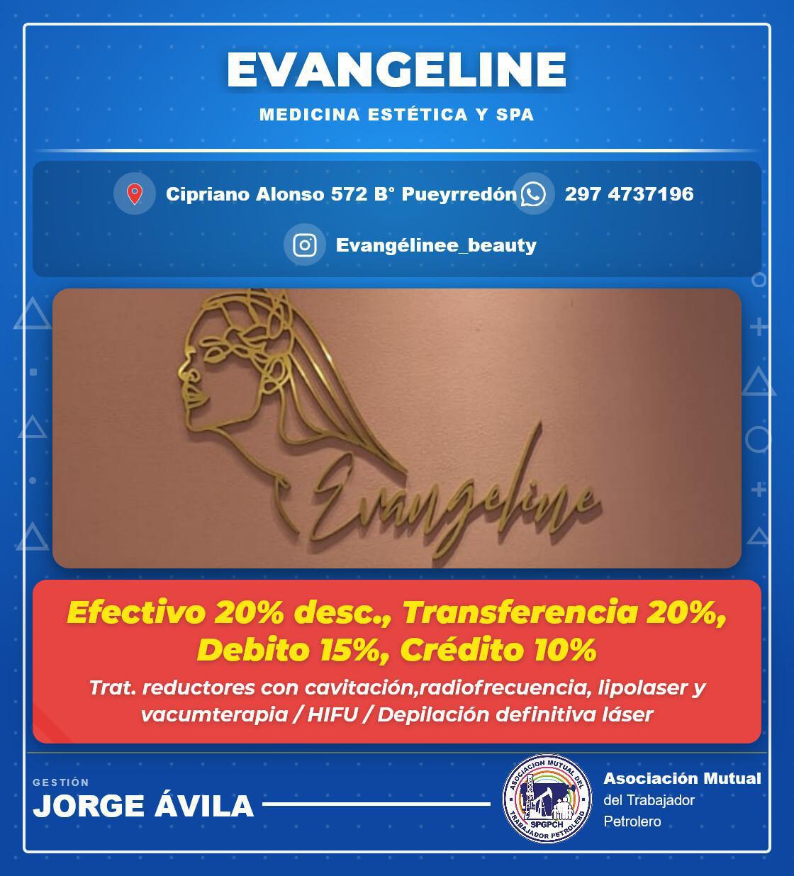 Nuevo convenio con Evangeline, Medicina estética & Spa