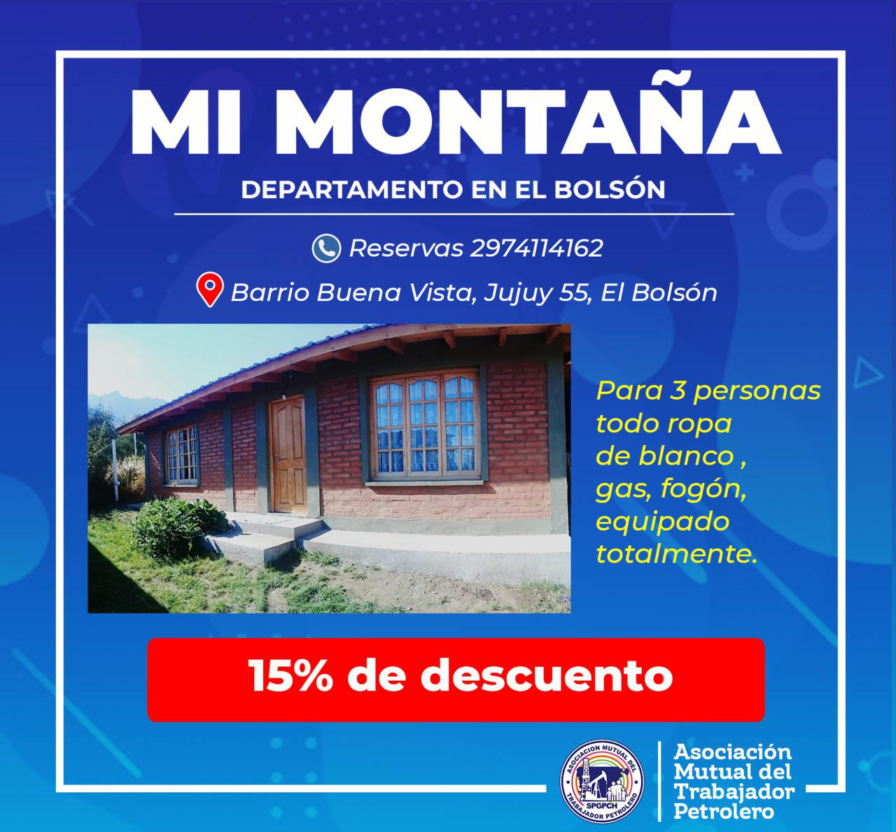 Mi Montaña, Departamento en El Bolsón