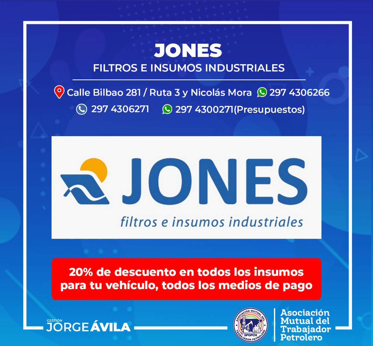 Jones, Filtros e Insumos Industriales