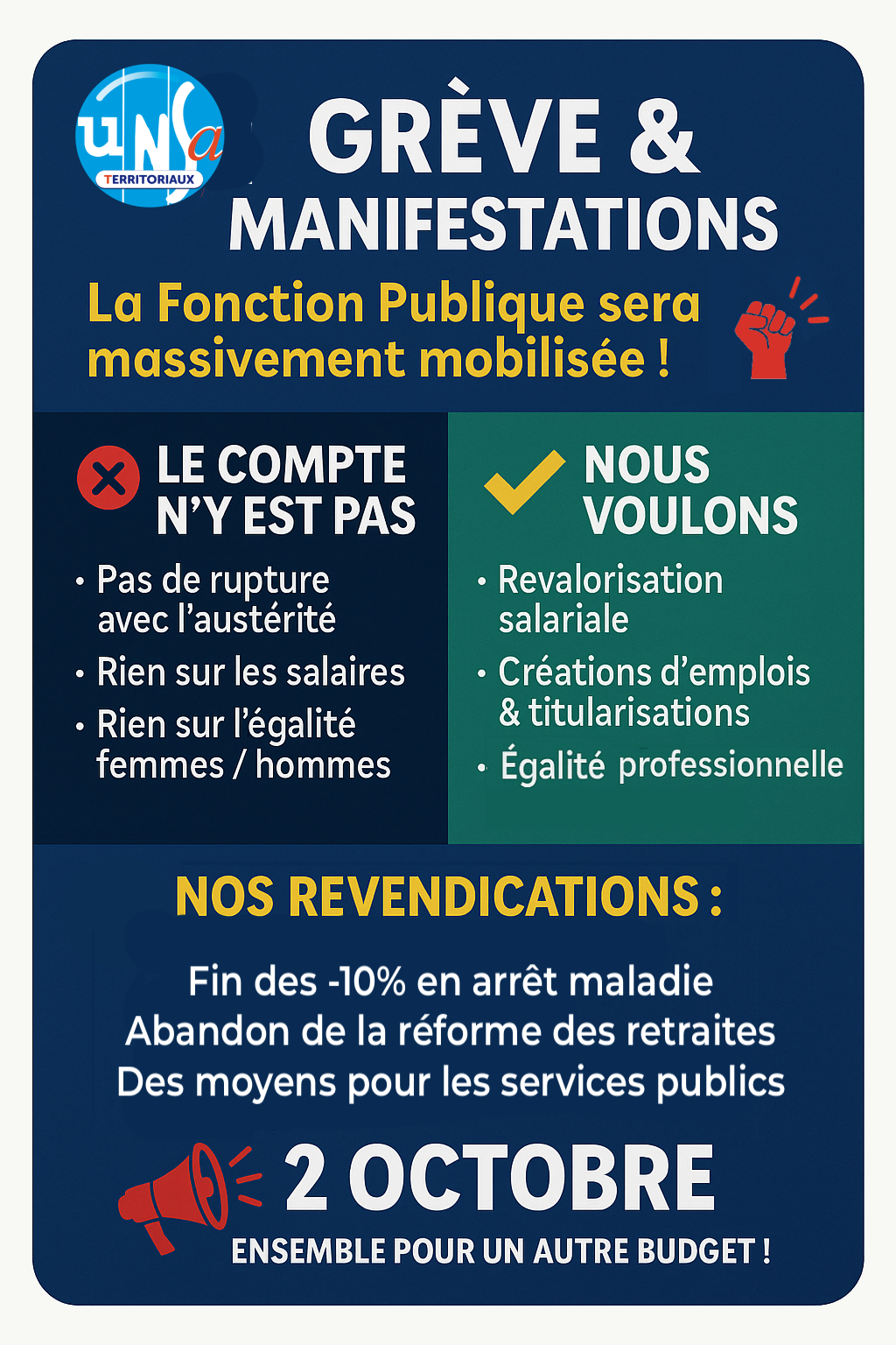 Grève 2 octobre 25