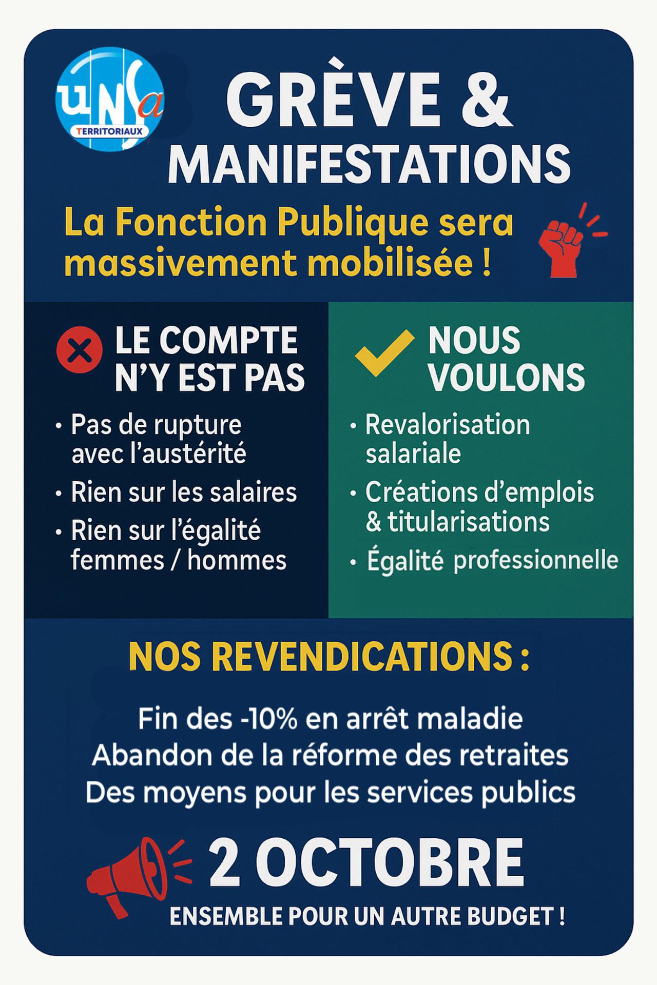 Grève 2 octobre 25