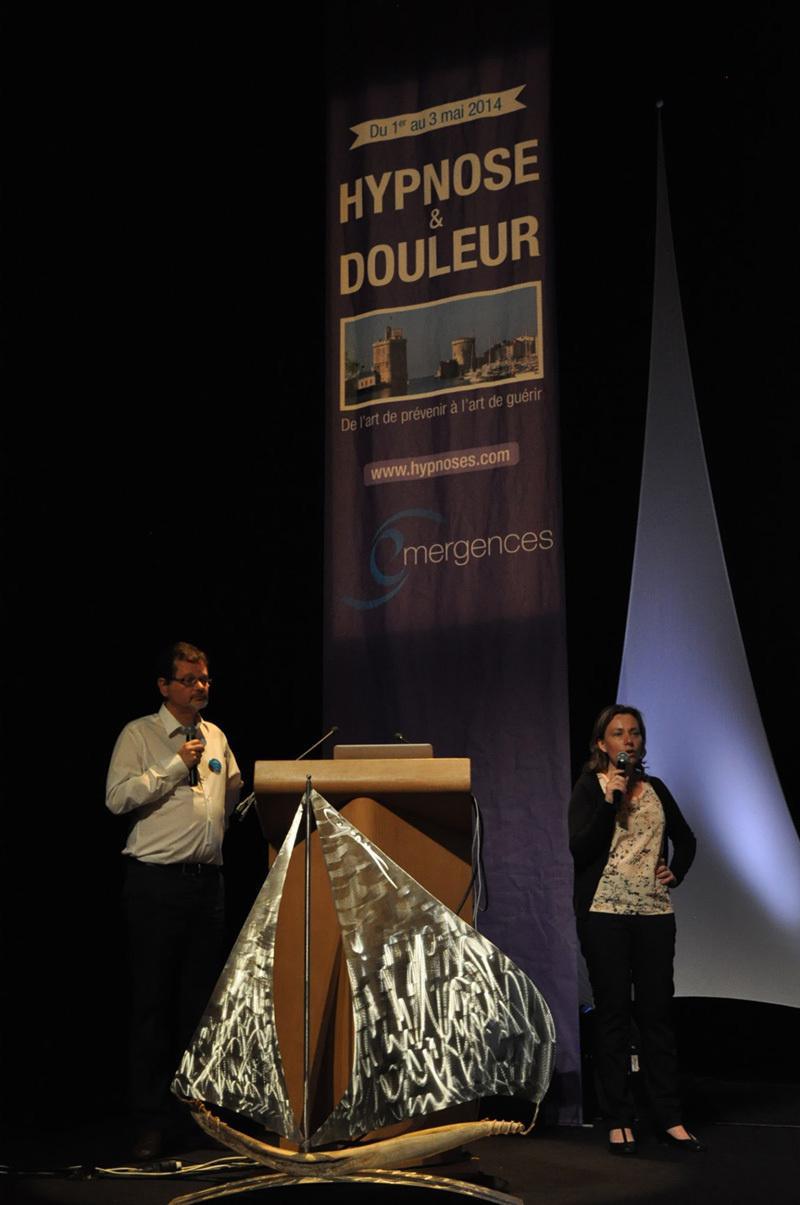 Congrès Hypnose &amp; Douleur, Drs Servillat Thierry, Stimec Isabelle et Nicole Ruysschaert