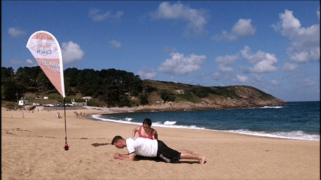 Elbow Plank Push