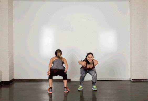 Jump Squat side High 5