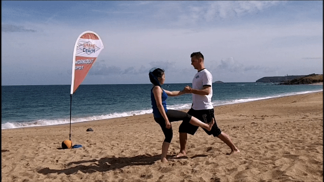 Partner Pistol Squat