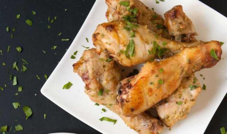 Pilons de poulet à la moutarde et à l'ail