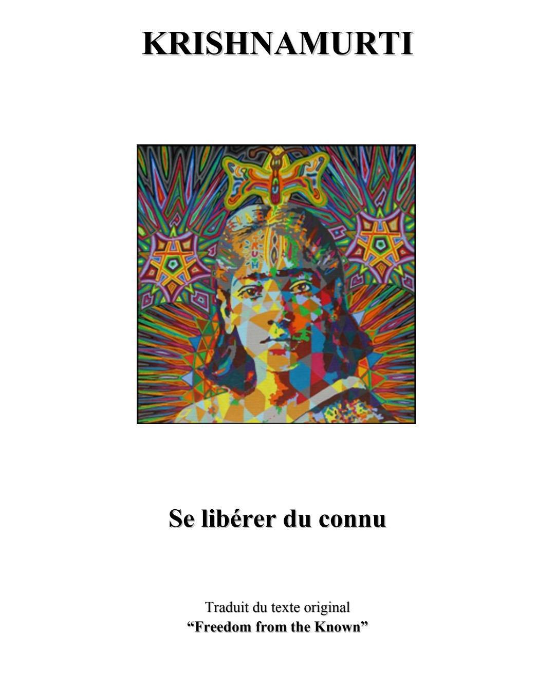 SE LIBÉRER DU CONNU SE LIBÉRER DU CONNU