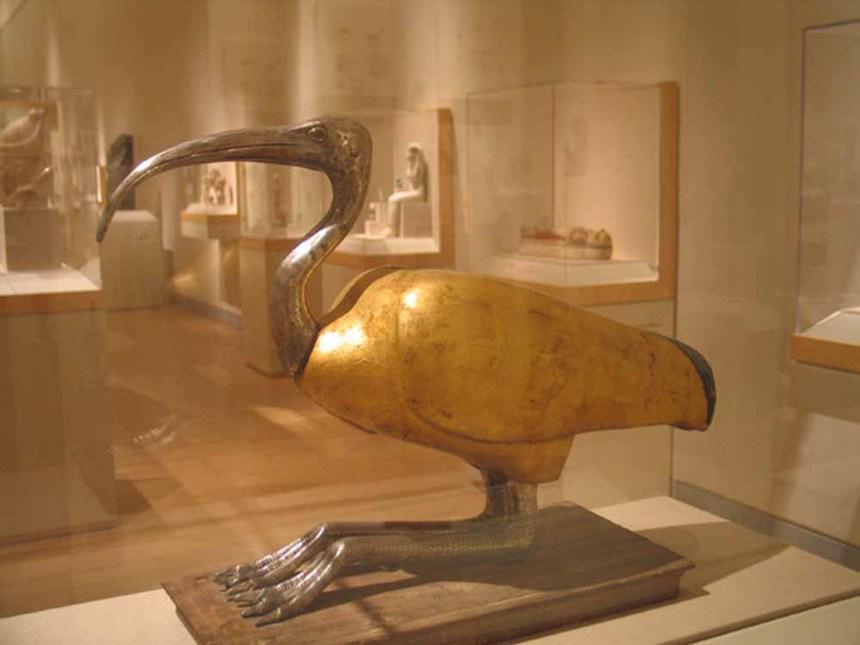 El dios Thot de Hermópolis bajo el aspecto del Ibis. MMANY. Foto IEAE