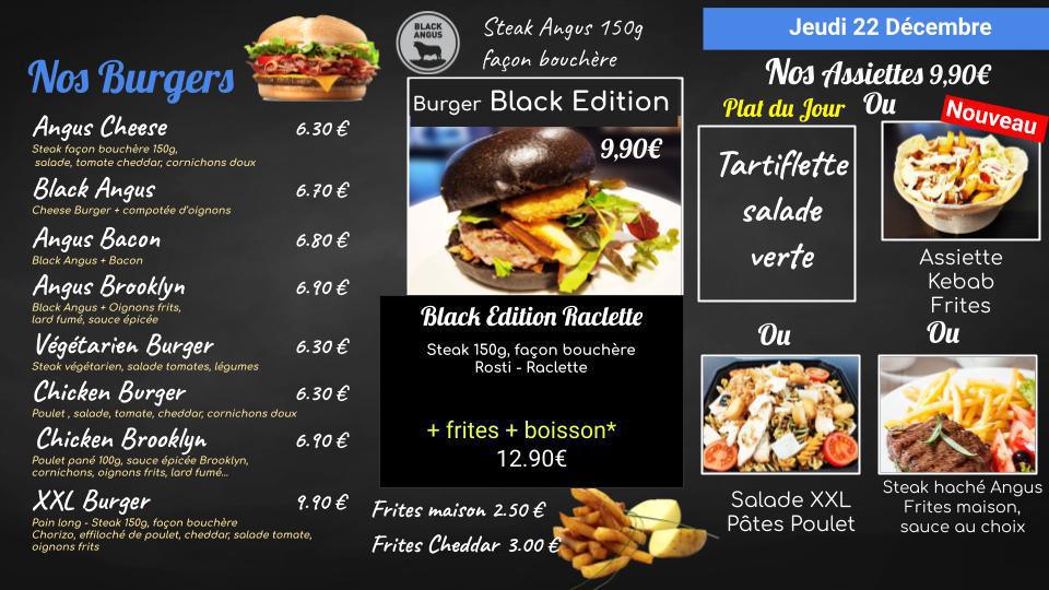 Nouveauté Côté Express : Burger Black Edition