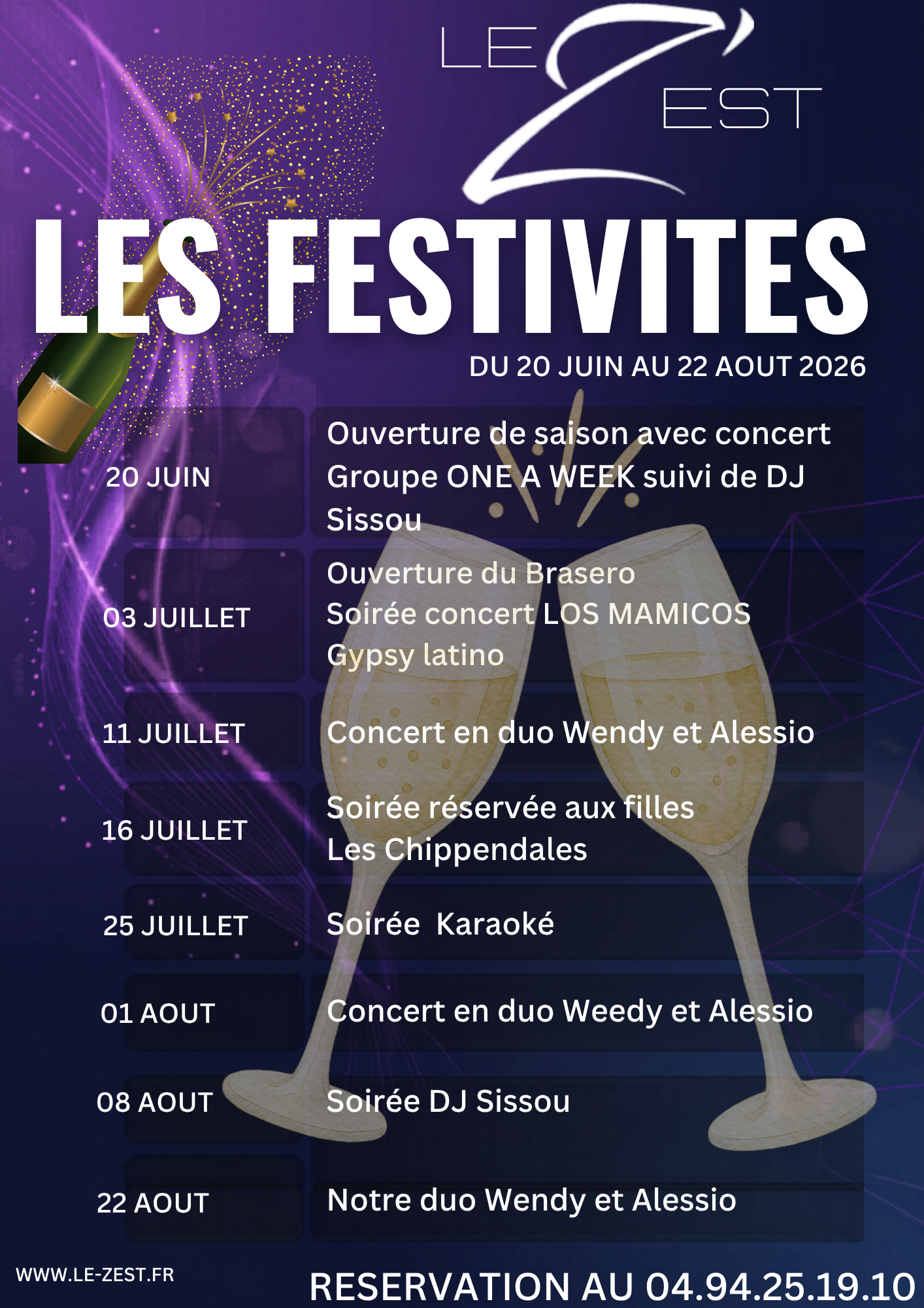 AFFICHE PROGRAMME ETE 2026